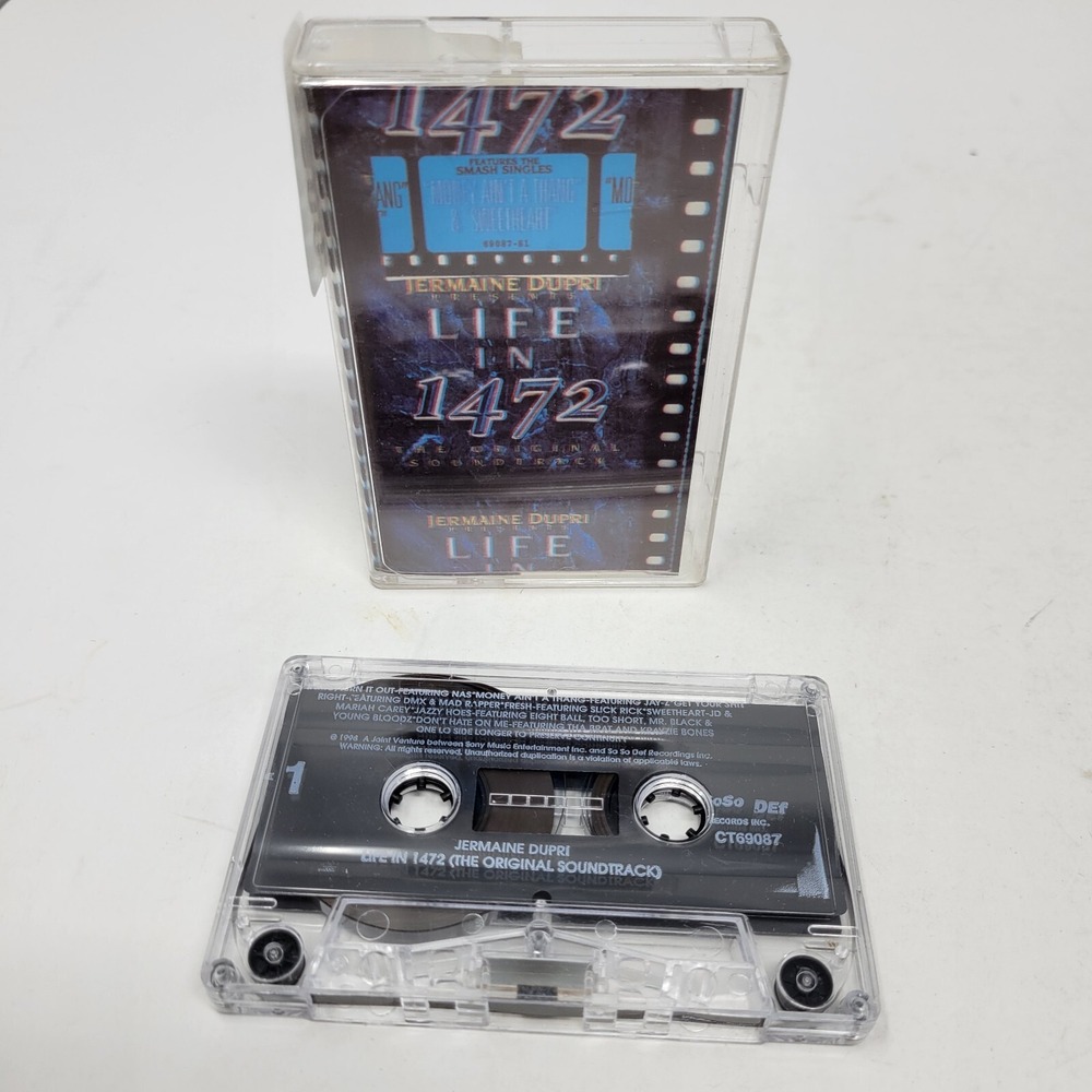 Jermaine Dupri Life In 1472 Soundtrack 1998 Cassette Tape Album Rap Hip Hop JayZ